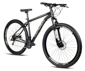 Bicicleta Alumínio Verden Aro 29 Challenge com 24 velocidades Freio Hidráulico Preta