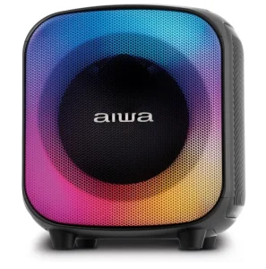 Caixa de Som PartyBox AIWA PB-07 100W Bluetooth 8H RGB USB TWS Preto