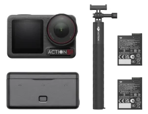 Câmera DJI Osmo Action 5 Pro Adventure Combo BR – 48 MP, 2 telas OLED, Estabilização avançada HorizonSteady 360°, Supercâmera lenta, 2x Baterias Extra, Hub e Extensor – DJI213