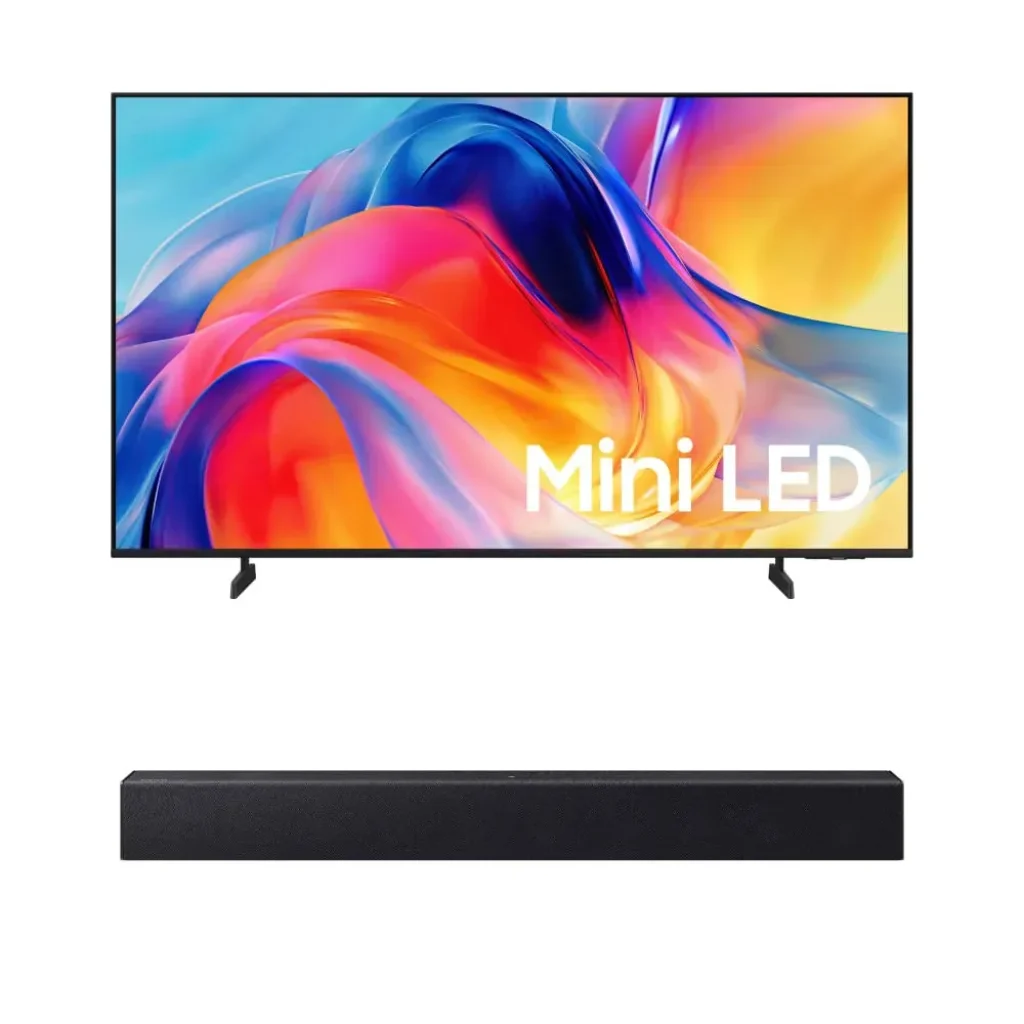 Combo Samsung Smart Tv 55 Miniled 4k M75h + Soundbar Samsung Hw-b400f