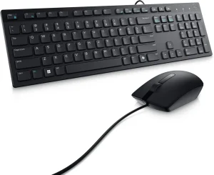 Combo Teclado e Mouse com Fio Dell, Layout Abnt2, 1000 DPI, Preto – KM300C