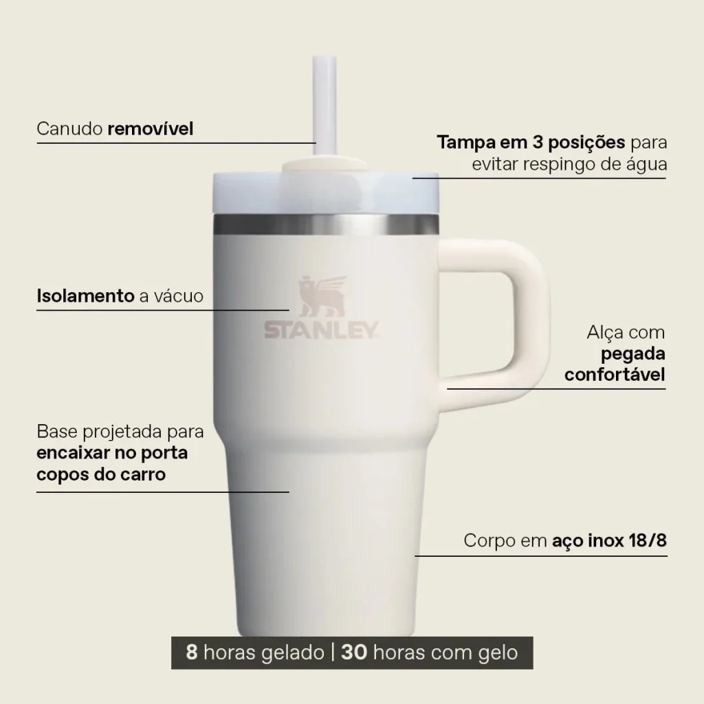Copo Stanley Quencher Cream 591ml