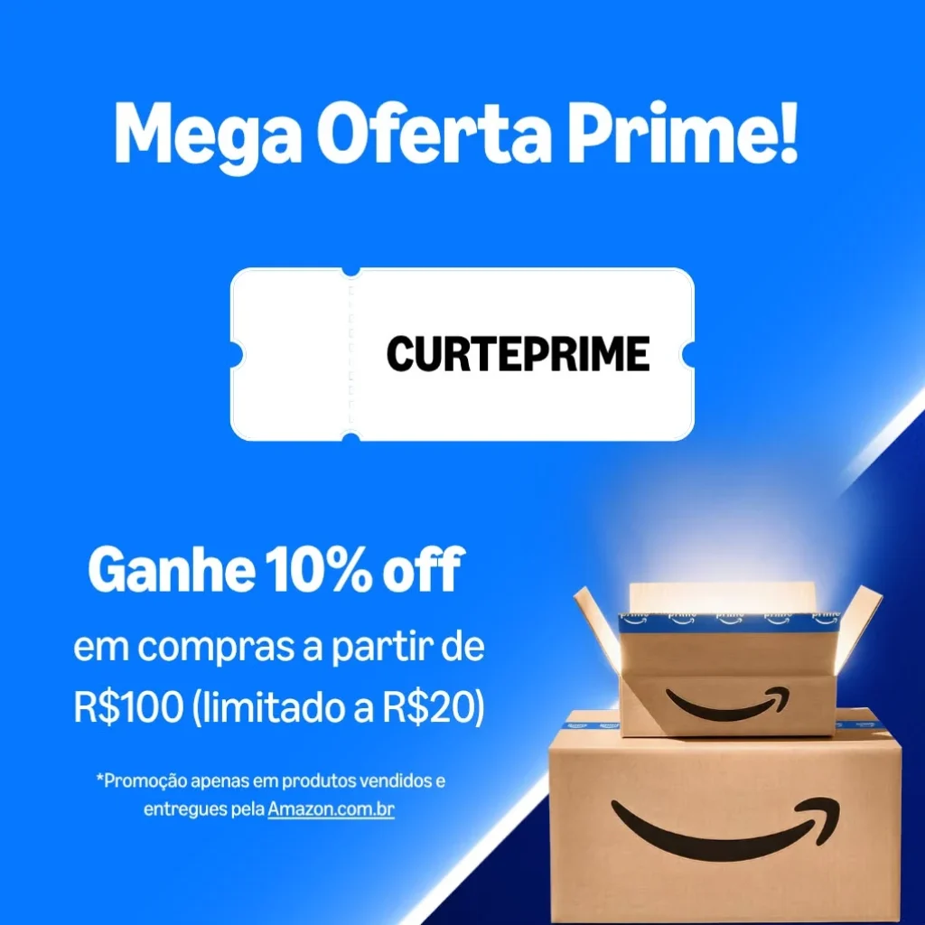 Cupom Amazon 10% OFF em compras a partir de R$ 100 (Limitado a R$ 20)