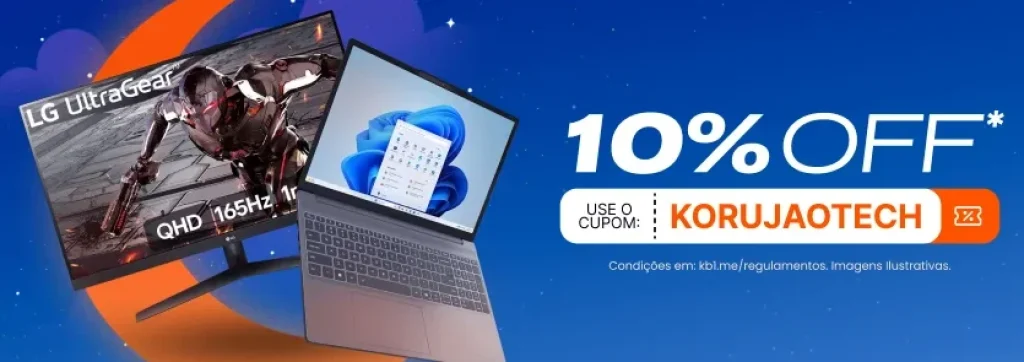 Cupom KaBuM! 10% OFF em Tecnologia Selecionados na Madrugada