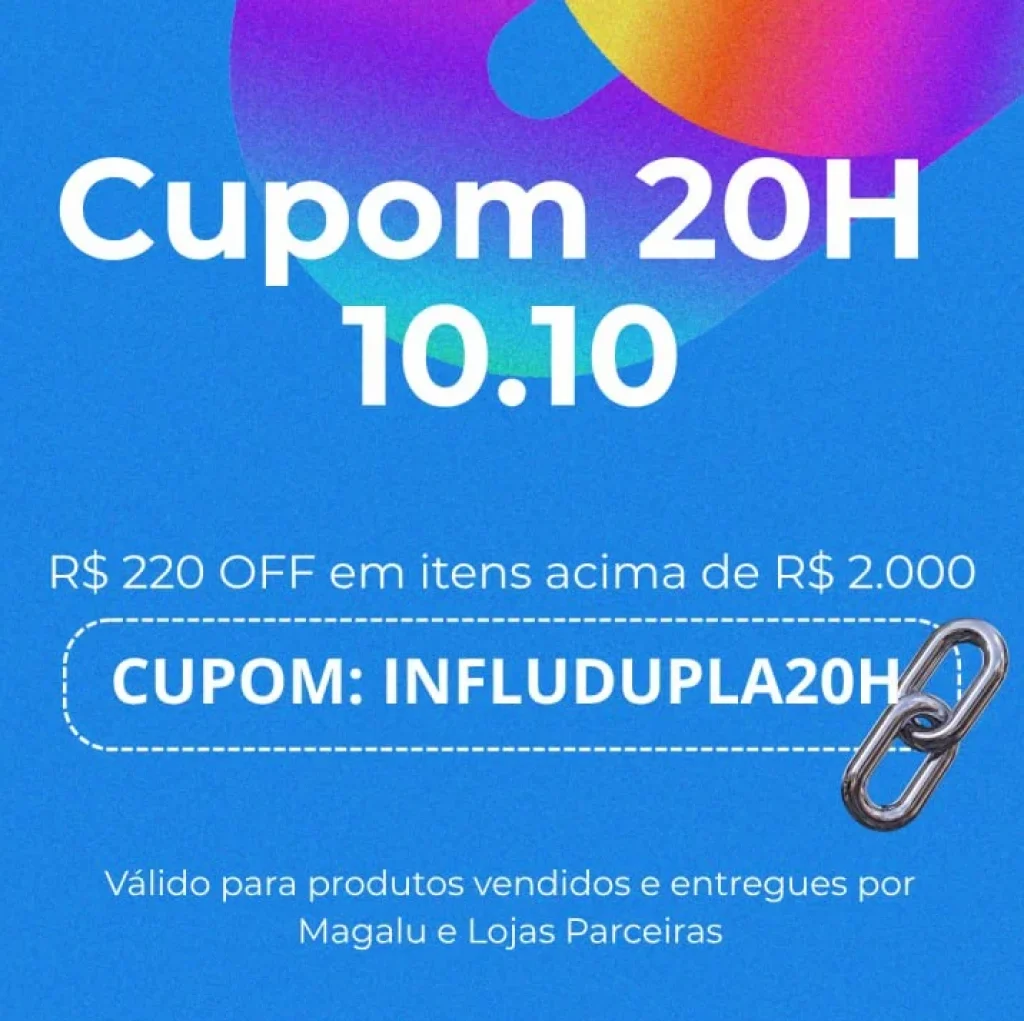 Cupom Magalu R$ 220 OFF em R$2000