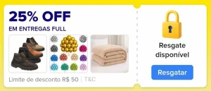 Cupom Mercado Livre 25% OFF em Entregas Full, Limitado a R$50 – Esquenta 10.10 – Resgate hoje e use 00:00