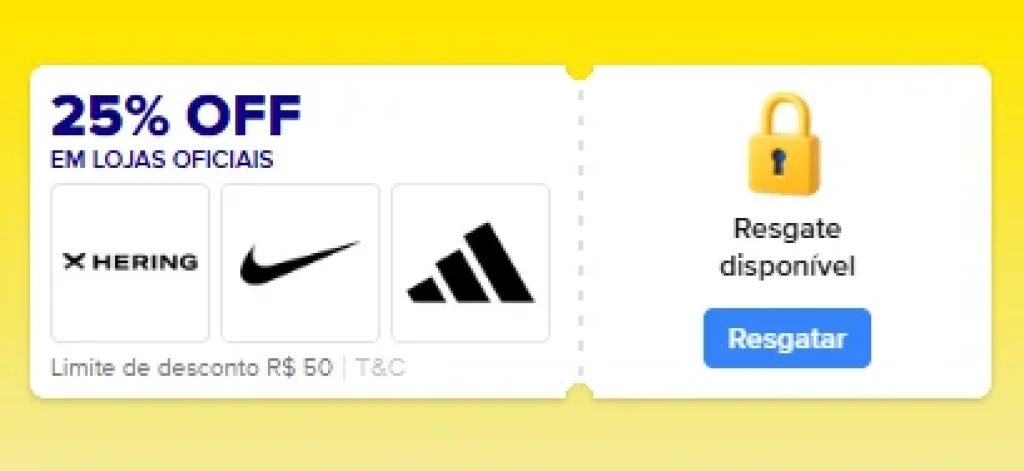Cupom Mercado Livre 25% OFF em Lojas Oficiais, Limitado a R$50 - Esquenta 10.10 - Resgate hoje e use amanhã 00:00