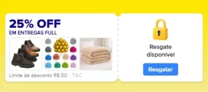 Cupom Mercado Livre 25% OFF em Entregas Full, Limitado a R$50 – Esquenta 10.10 – Resgate hoje e use amanhã 00:00