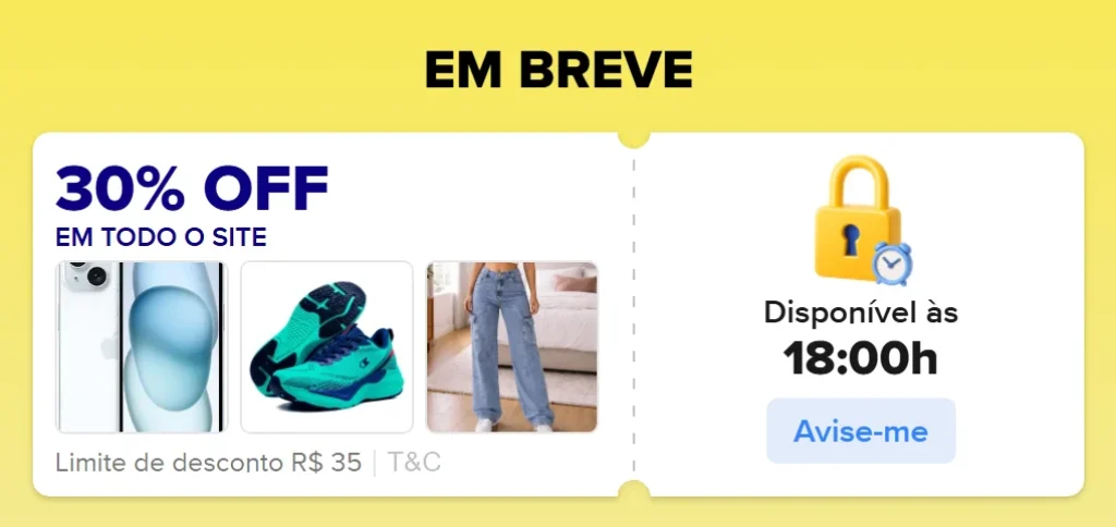Cupom Mercado Livre - Esquenta 11.11 - 30% OFF em Todo o site, Limitado a R$35