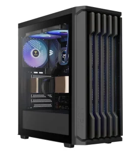 Gabinete Gamer Gamdias Aura GC11 ARGB com 4 Fans Mid Tower Preto
