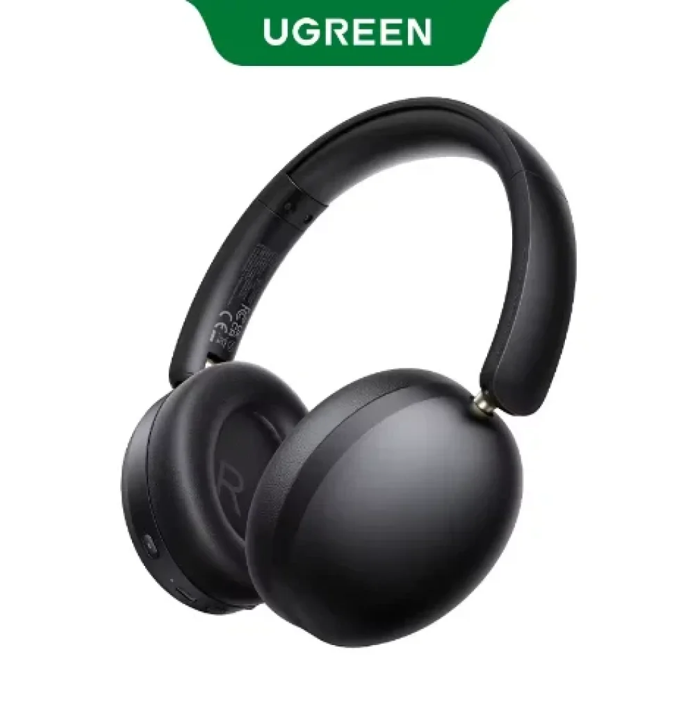 Headphone sem fio UGREEN Studio Max2, Tempo de Reprodução de 80 horas, Fones de ouvido Stereo HiFi com Microfone, Bluetooth 5.4