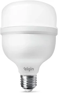 Lâmpada Super Bulbo LED T 30W 6500K Elgin Bivolt Luz Branca Fria