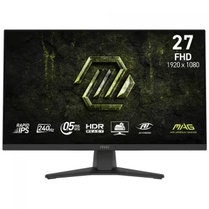 Monitor Gamer MSI MAG 272F X24, 27 Pol, Full HD, Rapid IPS, 0.5ms, 240Hz, HDR, 122% sRGB, HDMI/DP – 272F X24