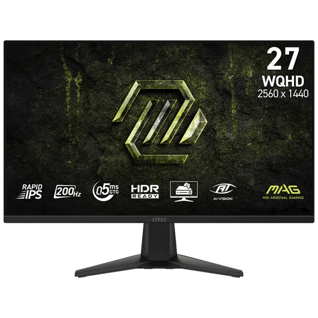 Monitor Gamer MSI MAG 275QF E20 (2026) 27 Pol, WQHD, Rapid IPS, 0.5ms, 200Hz, HDR, 115% sRGB, FreeSync/G-Sync, HDMI/DP - 275QF E20