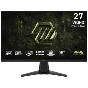 Monitor Gamer MSI MAG 275QF E20 (2026) 27 Pol, WQHD, Rapid IPS, 0.5ms, 200Hz, HDR, 115% sRGB, FreeSync/G-Sync, HDMI/DP – 275QF E20