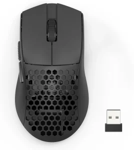 Mouse Gamer Redragon Astrolabe Lite Preto PAW3313 10000 DPI Sem Fio Tri-Mode USB 2.4GHz Bluetooth, USB Tipo-C Estrutura Perfurada Honeycomb 49g Cabo Paracord – M725-LIT