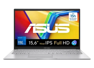 Notebook ASUS Vivobook 15, Intel Core 5-320, 8 GB, 256 GB SSD, W11 Home, 15.6” FHD LED IPS, Cool Silver – X1504MA-BQ300W
