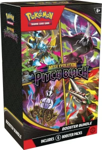 Pokémon TCG: Mega Evolution – Pitch Black – Booster Bundle – Inglês – 6 packs