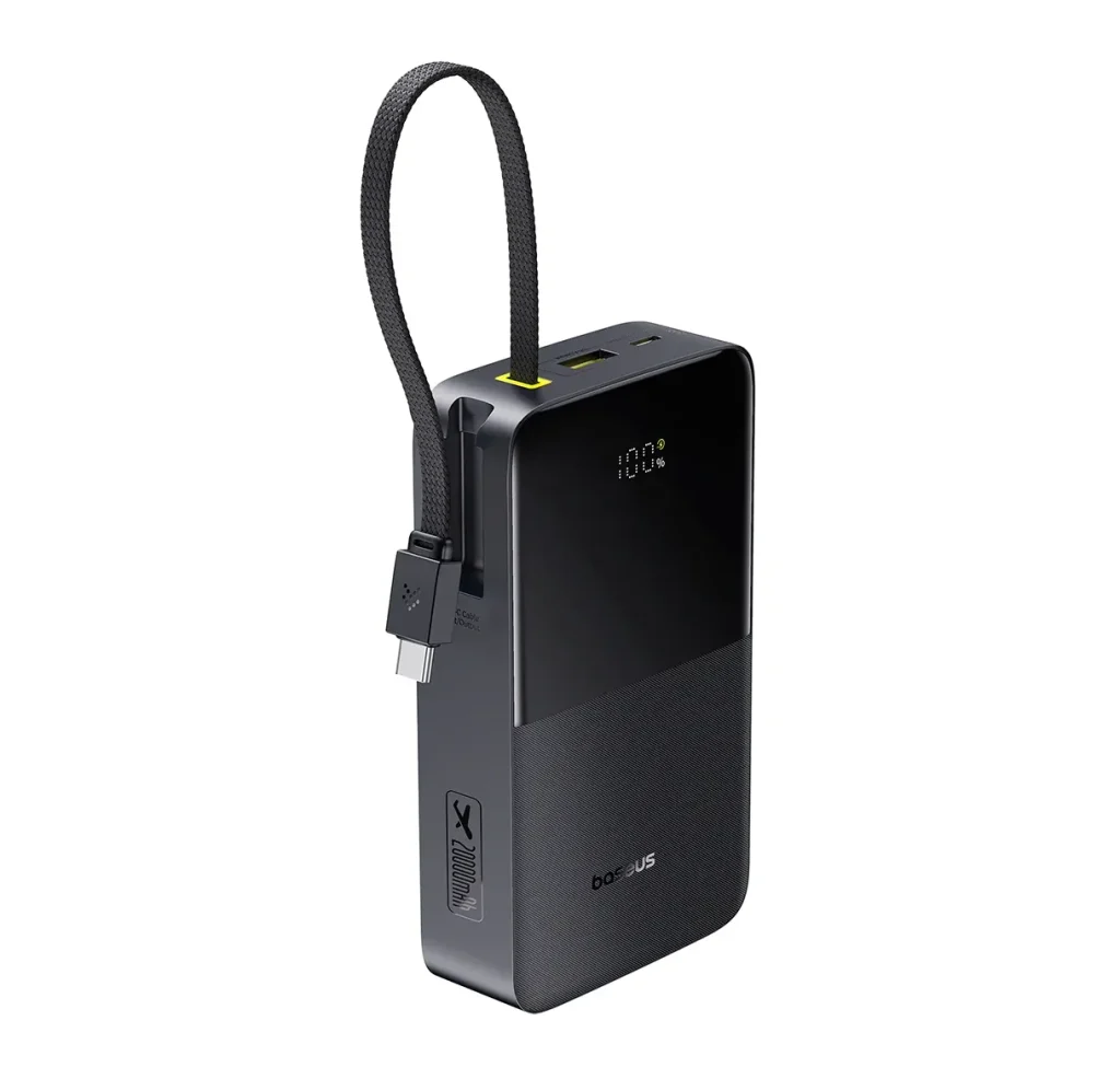 Power Bank Baseus Turbo Bipow2 Pro 20000mah 22.5w Cor Preto