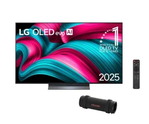 Smart TV LG OLED evo AI C5 65″ com Dolby Atmos, Dolby Vision, α9 AI Processor 4K Gen8, HDR10, AI Super Upscaling 4K, Modo Filmmaker, Wow Orchestra, Alexa – OLED65C5PSA