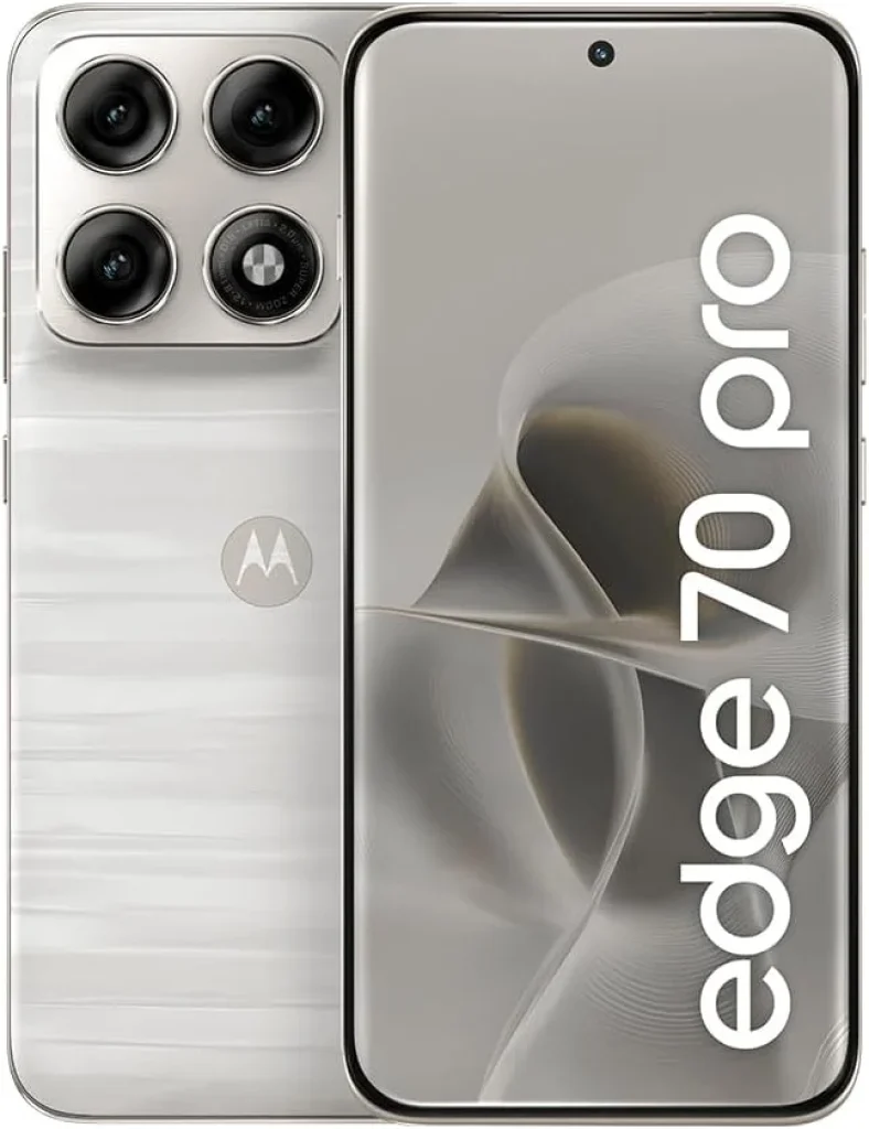 Smartphone Motorola Edge 70 Pro 5G - 512GB 24GB (12GB RAM+12GB RAM Boost), Dimensity 8500 Extreme, 4 Câmeras de 50MP, Tela 6,8" 1.5K Extreme AMOLED 144Hz Pantone™, Bateria 6500mAh TurboPower™ 90 W, IP68/IP69 - XT2607-1