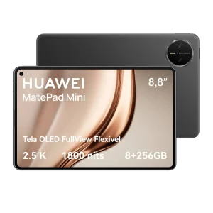 Tablet HUAWEI MatePad Mini Edição Standard 8+256 GB Tela OLED FullView Flexível de 8,8″ 2,5K 120 Hz Câmera Traseira de 50 MP Câmera Frontal de 32 MP 6400mAh HUAWEI Notes Wi-Fi 7