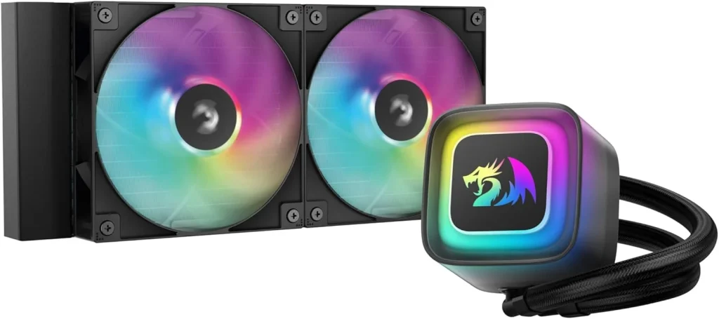 Water Cooler Redragon GamerStorm LE240 RD 240mm RGB Compatível c/ Intel LGA 1851/1700/1200/1151 e AMD AM4/AM5 Preto - R-LE240RD-BKAMMN-A-1