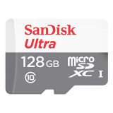 Cartão de Memória Micro SD de 128GB SanDisk Ultra MSDXC UHS-I – Branco