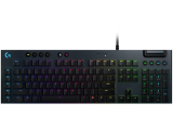 Teclado Mecânico Gamer Logitech G815 com RGB LIGHTSYNC, Teclas G Programáveis, USB Passthrough, Controles de Mídia Dedicados, Design Ultrafino e Exclusivo Switch de Perfil Baixo GL Tactile