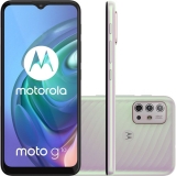 Smartphone Motorola G10 64GB 4G Wi-Fi Tela 6.5” Dual Chip 4GB RAM Câmera Quádrupla + Selfie 8MP – Branco Floral