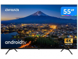 Smart TV 55” 4K Ultra HD D-LED Aiwa IPS Android – Wi-Fi Bluetooth Google Assistente 4 HDMI 2 USB