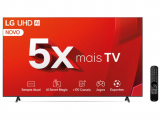 Smart TV 86″ 4K LG Ultra HD 86UT8050 com Processador a5 Ger7 AI, Alexa/Chromecast integrado, Otimizador de Jogos, webOS 24 e Controle Smart Magic