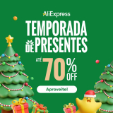 Evento de Natal Aliexpress – De 09/12 (00:00) até 15/12 (23:59) – Horário de Brasília