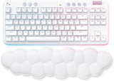 Teclado Mecânico Gamer Sem Fio Logitech G715 RGB LIGHTSYNC Com Switch GX Red Linear, Apoio para Mãos em Formato de Nuvem, Compatível Com PC e Mac, Layout ABNT