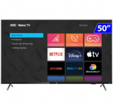 Smart TV AOC Roku LED 50″ 4K UHD Wi-Fi 50U6125/78G