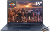 ASUS Vivobook 16X 16 WUXGA 16:10 Slim Laptop AMD Ryzen 5 5600H AMD Radeon Graphics USB Tipo-C Wi-Fi 6 Bluetooth 5.0 Leitor de impressão digital KB retroiluminado Windows Hello Win11 com HDMI (16GB RAM | 1TB SSD)