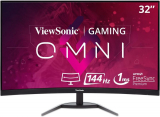 Monitor ViewSonic VX-3268-2KPC-MHD Resolução 2560 x 1440 de 32 polegadas 144HZ QHD Curvo, 1 ms (MPRT) com Freesync Premiun integrado