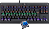 Teclado Mecânico Redragon Dark Avenger Preto Iluminação Rainbow Switch Azul K568R