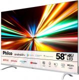 Smart TV Philco 58” 4K UHD D-LED Fast Smart PTV58GAGSKSBL Android Wi-Fi Bluetooth Dolby Audio 3 HDMI