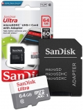 Cartão de Memória Sandisk Ultra Microsdxc Uhs-I Card With Adapter – 64Gb