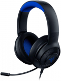 Fone de ouvido Razer Kraken X ultraleve para jogos: som surround 7.1 – microfone dobrável – PC, PS4, PS5, Switch, Xbox One, Xbox Series X/S, Mobile – Preto/Azul