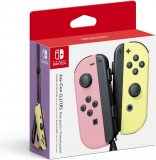 Controle Nintendo Switch, Joy-Con Rosa e Amarelo, Tons Pastéis