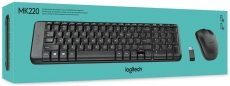 Combo Teclado e Mouse sem fio Logitech MK220 com Design Compacto, Conexão USB, Pilhas Inclusas e Layout ABNT2