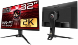 Monitor ASRock Phantom Gaming PG32QF2B, 31,5 Pol, QuadHD, 1ms, 165Hz, 116% sRGB, VA, HDR, FreeSync, HDMI/DP