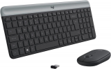 Combo Teclado e Mouse sem fio Logitech MK470 com Design Slim, Digitação e Clique Silencioso, Mouse Ambidestro, Conexão USB e Pilhas Inclusas – Grafite