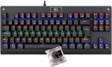 Teclado Mecânico Redragon Dark Avenger Preto Iluminação Rainbow Switch Azul K568R