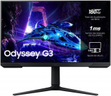 Monitor Gamer Samsung Odyssey G3 27” FHD, Tela Plana, Painel VA, 180Hz, 1ms, HAS, HDMI, DP, FreeSync Preto