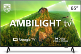 Smart TV Philips Ambilight 65″ 4K 65PUG7908/78, Google TV, Comando de Voz, Dolby Vision/Atmos, VRR/ALLM, Bluetooth