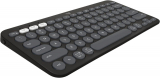 Teclado sem fio Logitech Pebble Keys 2 K380s com Conexão Bluetooth Easy-Switch e Pilha Inclusa – Compatível com PC, Mac, Chrome OS, Android, iOS e Apple TV, Layout US – Grafite