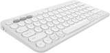 Teclado sem fio Logitech Pebble Keys 2 K380s com Conexão Bluetooth Easy-Switch e Pilha Inclusa – Compatível com PC, Mac, Chrome OS, Android, iOS e Apple TV, Layout US – Branco